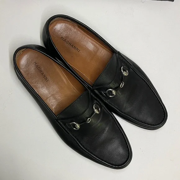 Magnanni Horse Bit Loafers (Black) Men Size 10.5 - Picture 9 of 14